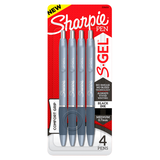 Sharpie S-Gel Pens - 0.7 mm Pen Point Size - Black Gel-based Ink - 4 / Pack | Bundle of 5