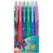 So-Mine Serve Berry Quick Dry Retract Gel Ink Pen - Medium Pen Point - 0.7 mm Pen Point Size - Retractable - Black Blue Red Dark Blue Purple Green Gel-based Ink - Black Blue Red Dark Blue Pur