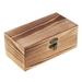 Vintage Unfinished Wooden Box Rectangular Unpainted Wooden Jewelry Box Pencil Box DIY Storage Box Treasure Toy Case - Wood