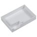 JAM Paper & Envelope Stackable Half Desk Trays White Office & Desk Supply Organizer Top Tray 1 Pack