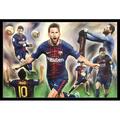 Lionel Messi Collage Laminated & Framed Poster Print (24 x 36)