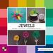 American Crafts Die Cuts With A View 12 x 12 The Jewel Mat Stack - Bright Colored Cardstock - 58 Sheets