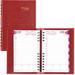 Blueline Brownline Coilpro Daily Appointment Planner Daily - January 2021 till December 2021 - 7:00 AM to 7:30 PM - Half-hourly - 5 x 8 Sheet Size - Red - Laminated - 1/Each