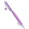 LIGHT PURPLE Crystal Ballpoint Pen with Dangling charms Filled With Swarovski Crystal Elements.