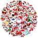 Folzery 50pcsSanta Claus graffiti stickers with masks The blessing of Santa Claus
