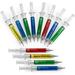 Syringe Pens - 12 Pack Multi-Color Syringe Pen - Writes in Blue or Black Ink for Boys Girls Imaginary Doctor Play School Supplies Party Favors Goody Bag Fillers and Prizes