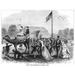 Central Park 1867. /Nriding On Camels In Central Park New York City. Wood Engraving From An American Newspaper Of 1867. Poster Print by (18 x 24)