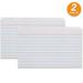 Emraw Heavy Weight Ruled Index Cards 3x5 Inch Card 100 Sheets Perfect for Creating Flash Cards Making Lists (100 Sheets Per Pack) (Pack of 2)