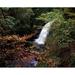 High Angle View of A Waterfall Glenoe Waterfall County Antrim Northern Ireland Poster Print by The Irish Image Collection 32 x 24 - Large