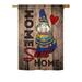 Ornament Collection - State New Hampshire Home Sweet Home Americana - Everyday States Impressions Decorative Vertical House Flag 28 x 40 Printed In USA