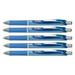 Pentel EnerGel Deluxe RTX Retractable Liquid Gel Pen 0.5mm Fine Line Needle Tip Blue Ink /Blue Body/Value set of 5 (With Our Shop Original Product Description)