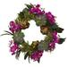 Nearly Natural 20 Orchid Artichoke & Succulent Wreath