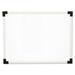 Universal 43722 Dry Erase Board Melamine 24 x 18 White Black/Gray Aluminum/Plastic Frame