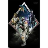 Star Wars: Original Trilogy - Bounty Hunters Badge Wall Poster 14.725 x 22.375