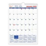 2PK Brownline Twin-Wirebound Wall Calendar One Month per Page 8 x 11 White Sheets 12-Month (Jan to Dec): 2023 (C171101)