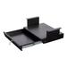 Stand Up Desk Store Add-On Office Sliding Under-Desk Drawer Storage Organizer for Standing Desks (Black Lockable with Padded Laptop Shelf)