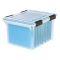 IRIS USA 32qt Letter and Legal-Size Airtight Plastic Storage Bin with Lid