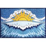 Sunshine Joy Sun Wave Surf Tapestry Tablecloth Beach Sheet Wall Art 60x 90 Inches - Classic