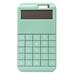 Deyuer Solid Color Solar Powered Student Gift School Office Supply 12 Digit Calculator