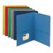 Smead Two-Pocket Folder Textured Paper Assorted 25/Box (87850)