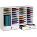 Safco Adjustable Compartment Literature Organizers - 32 Compartment(s) - 2 Drawer(s) - Compartment Size 2.50 x 9.50 x 11.50 - Drawer Size 2.75 x 17.50 - 25.4 Height x 39.4 Width x 11.8 Depth -