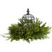 Nearly Natural Mixed Pine Birdhouse Artificial Flower Candelabrum