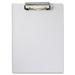 Saunders-1PK Acrylic Clipboard 0.5 Clip Capacity Holds 8.5 X 11 Sheets Clear