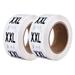 Uxcell Clothing XXL Large Size Sticker Label Coding Label 25mm/1inch Dia 2 Roll 1000 Round Adhesive Labels