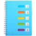 5 Subject Notebook A5 Notebooks and Journals Spiral Bund Wide Ruled Lab Professional Notepad Colored Dividers with Tabs 5.7â€�Ã—8.27â€� Hardcover Memo Planner for School Kids Girls Women