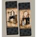 Gango Home Decor Black and Tan Animal Print Vanity Panels; 2 - 8 x 20 Canvases