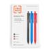 TRU RED Ballpoint Gripped Retractable Pens Med Point 1.0mm Blue/Black/Red TR59163