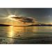 Isle Of Arran Argyll And Bute Kilbride Bay Scotland; Sunset Over Beach Poster Print