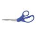 2Pc Westcott Preferred Line Stainless Steel Scissors 8 Long 3.5 Cut Length Blue Offset Handle (43218)D6