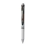 Energel Rtx Gel Pen Retractable Fine 0.5 Mm Needle Tip Black Ink White/black Barrel | Bundle of 10 Each