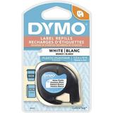 DYMO 91331 LetraTag Plastic Label Tape Cassette 1/2 x 13 ft. White 1 Each