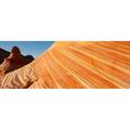 Sandstone rock formations The Wave Coyote Buttes Utah USA Poster Print (18 x 7)