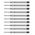 Monteverde P15 Soft Roll Ballpoint Refill to Fit Parker Ballpoint Pens - Black Super Broad 10 Pack