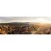 View of rock formations from Aktepe Hill at sunset over Red Valley Goreme National Park Cappadocia Central Anatolia Region Turkey Poster Print (13 x 36)