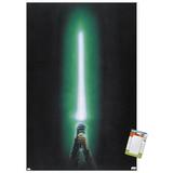 Star Wars: Original Trilogy - Green Lightsaber Wall Poster 14.725 x 22.375