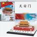 DENTT Tian An Men Square China Tower Building 3d Diorama Kit With Led Light