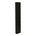 Durham 411-08 Steel 20 Contour Pocket Vertical Literature Rack Black