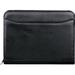 Leed s Leather Zip Around Padfolio Organizer with Letter Pad Black