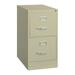 (Set of 2) Hirsh 22-inch Deep 2-Drawer Letter-Size Vertical File Cabinet Putty