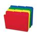 Smead Top Tab Poly Colored File Folders 1/3-Cut Tabs: Assorted Letter Size 0.75 Expansion Assorted Colors 24/Box (10500)
