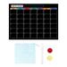 HeroNeo Monthly Weekly Dairy Planner Kids Schedule Family Organisation Meal Planner Magnetic Chalkboard Calendar Magnetic Pen