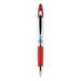 Zebra Z-Grip MAX Ballpoint Pen Retractable Medium 1 mm Red Ink Silver Barrel 12/Pack (22430)