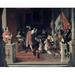 Philip V Making 1st Duke of Berwick Cavalier of the Golden Fleece 1813 Jean Auguste Dominique Ingres 1780-1867 French Collection of the Duke of Berwick & Alba Madrid Poster Print - 18 x 24 in.