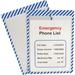 C-Line CLI44105 Safety Striped Shop Ticket Holders 25 / Box Blue White