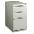 Hirsh 23 Deep Mobile Pedestal File Cabinet 3 Drawer Box-File-File Letter Width Gray