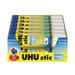 6PK UHU Stic Permanent Glue Stick 1.41 oz Applies Blue Dries Clear (99653)